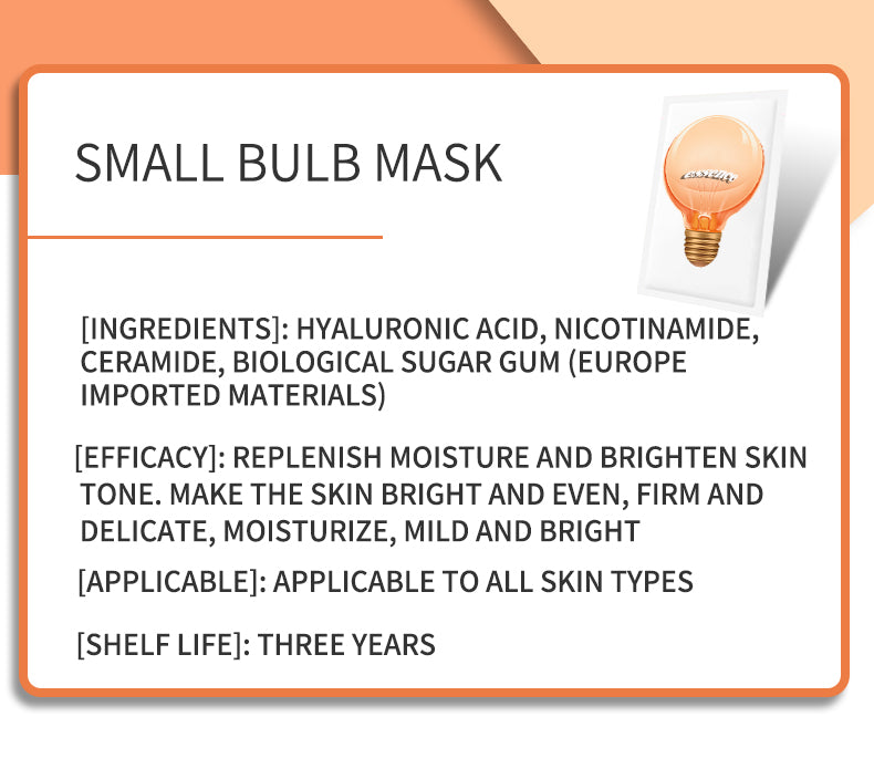 Fábrica de OEM ODM de cosméticos de máscara de bombilla pequeña