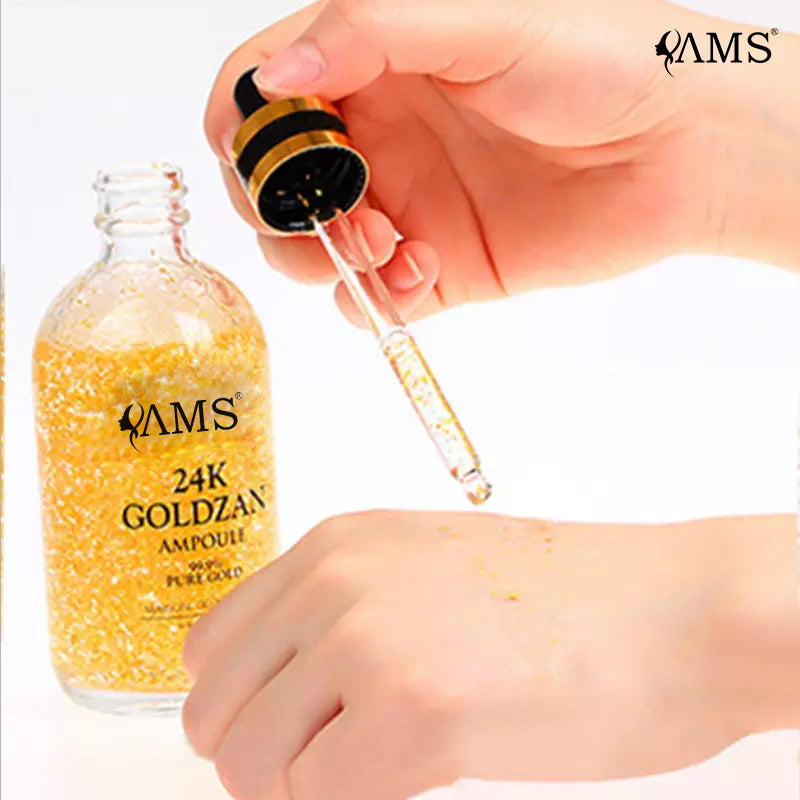 24 Karat Gold Niacinamid Essence Liquid Cosmetics OEM-Fabrik