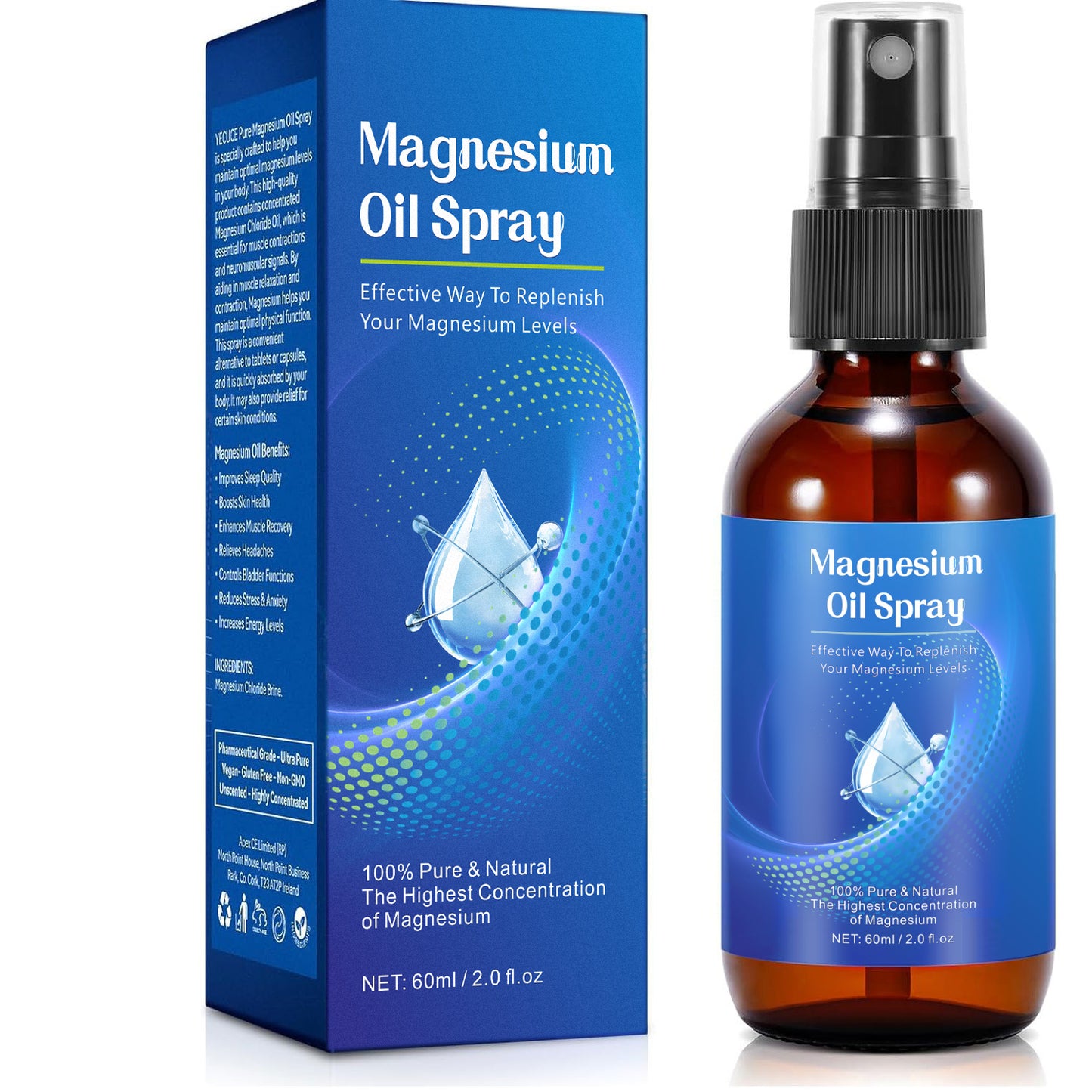 Magnesium oil soothing spray production processing OEM factory