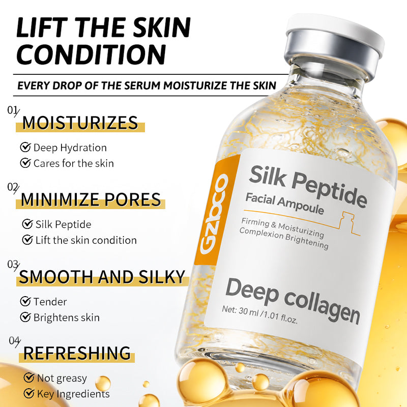 OEM Golden Silk Peptide Serum Luxury Gold Thread Facial Essence