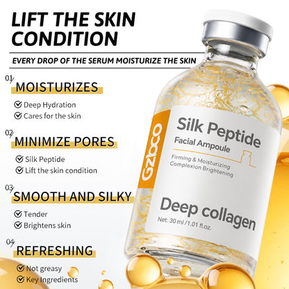 OEM Golden Silk Peptide Serum Luxury Gold Thread Facial Essence