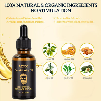 Olio per Barba OEM Nutriente per la Cura e la Rasatura della Barba