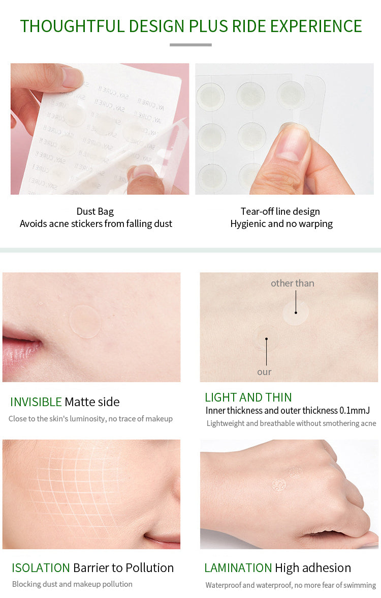 Patch d'acné personnalisé, maquillage imperméable, invisible et facile à appliquer, fabricant source, patch d'acné, traitement OEM
