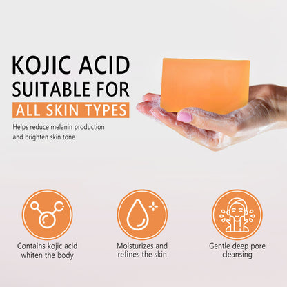 صابون التفتيح بحمض الكوجيك الأصلي لتصحيح البقع الداكنة وتحسين لون البشرة