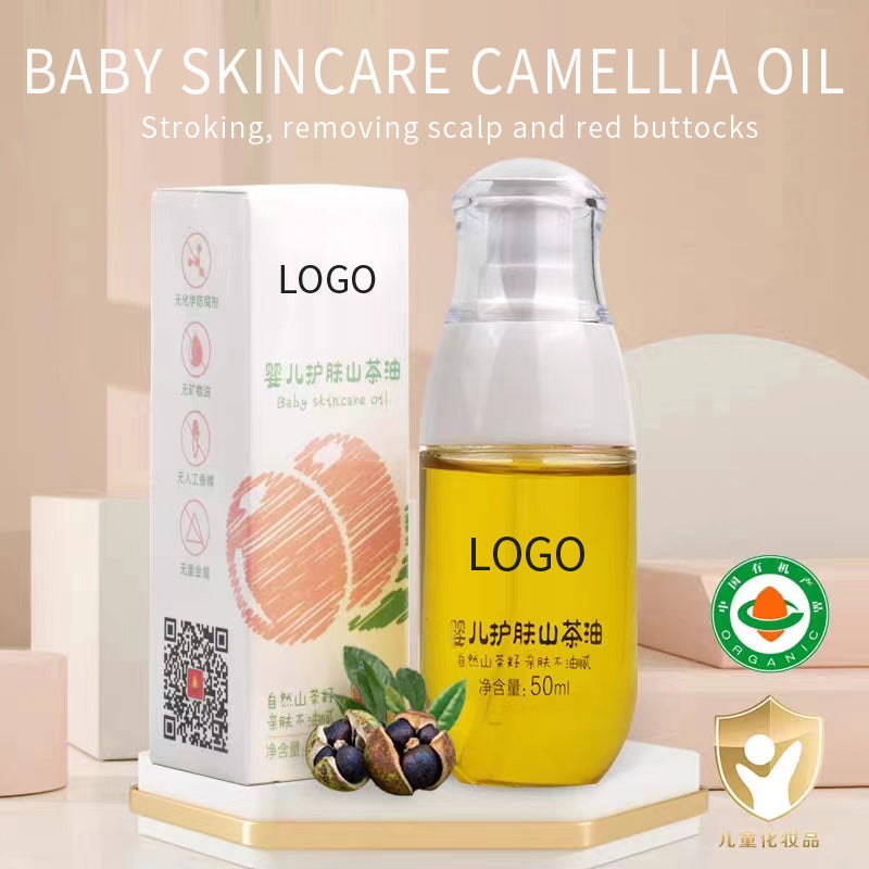 Aceite de camelia para el cuidado de la piel del bebé fábrica de fabricantes de cosméticos OEM ODM
