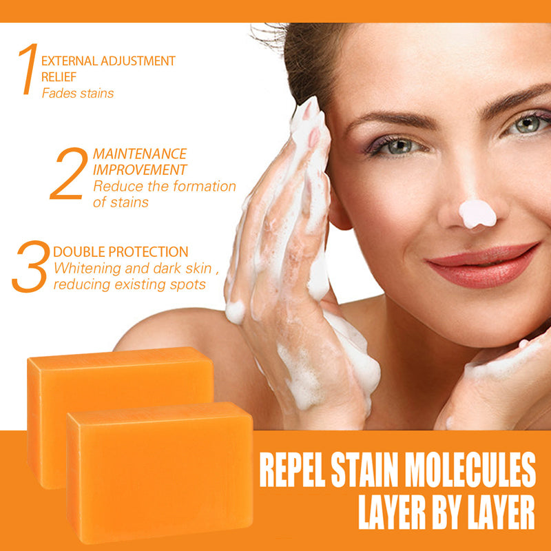 صابون التفتيح بحمض الكوجيك الأصلي لتصحيح البقع الداكنة وتحسين لون البشرة