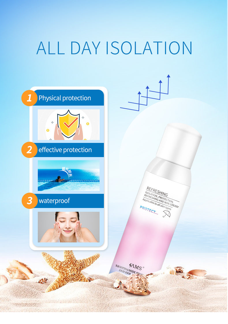 YAMS sunscreen isolation spray Cosmetics OEM ODM Factory